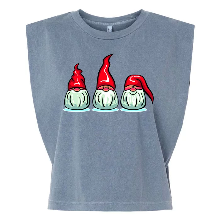 Three Santa Gnomes Garment-Dyed Women's Muscle Tee