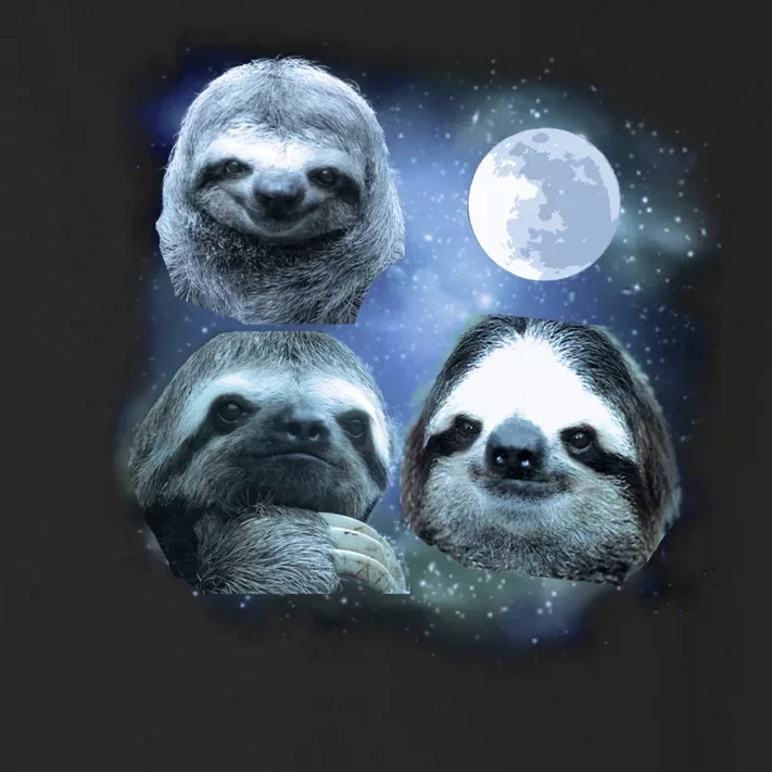 Three Sloths In Space Toddler Long Sleeve Shirt