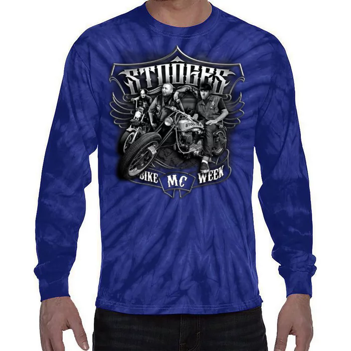 Three Stooges - Bike Week Tie-Dye Long Sleeve Shirt