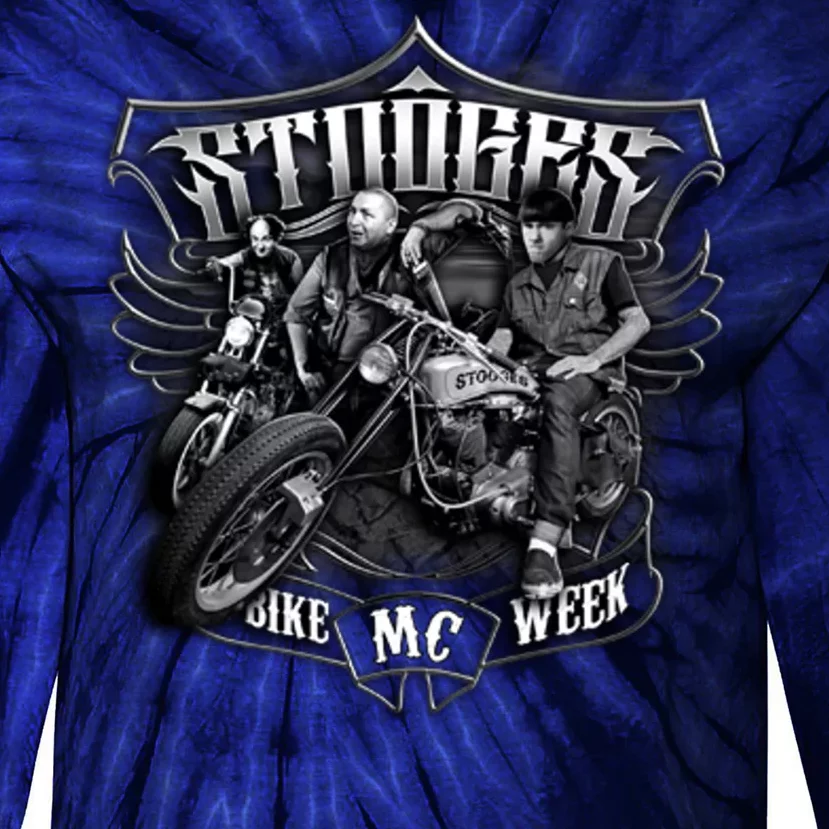 Three Stooges - Bike Week Tie-Dye Long Sleeve Shirt