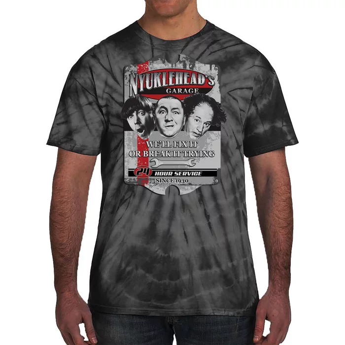 Three Stooges NYUKLEHEAD'S GARAGE Tie-Dye T-Shirt