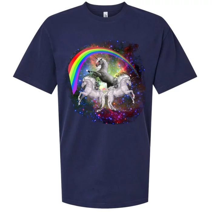 Three Unicorns Rainbow Sueded Cloud Jersey T-Shirt