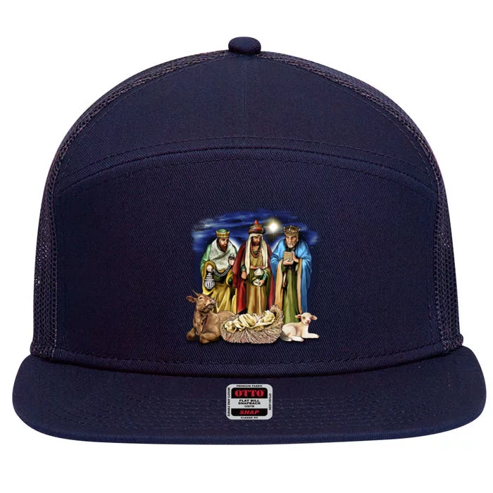 Three Wise Men 7 Panel Mesh Trucker Snapback Hat