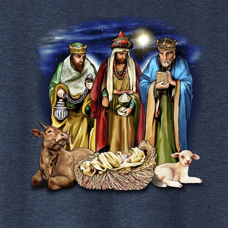 Three Wise Men Women's Crop Top Tee