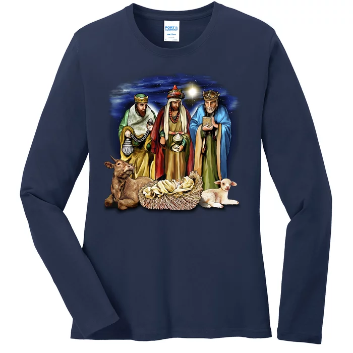 Three Wise Men Ladies Long Sleeve Shirt