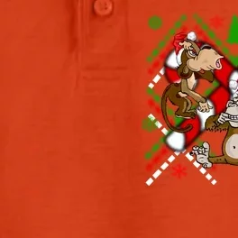 Three Wise Monkey Ugly Christmas Sweater Dry Zone Grid Performance Polo