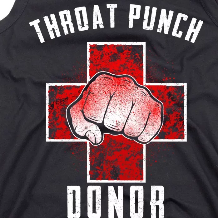 Throat Punch Donor Boxing Fan Tank Top