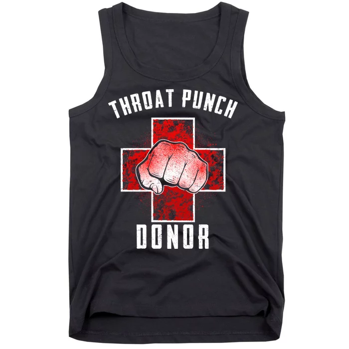 Throat Punch Donor Boxing Fan Tank Top