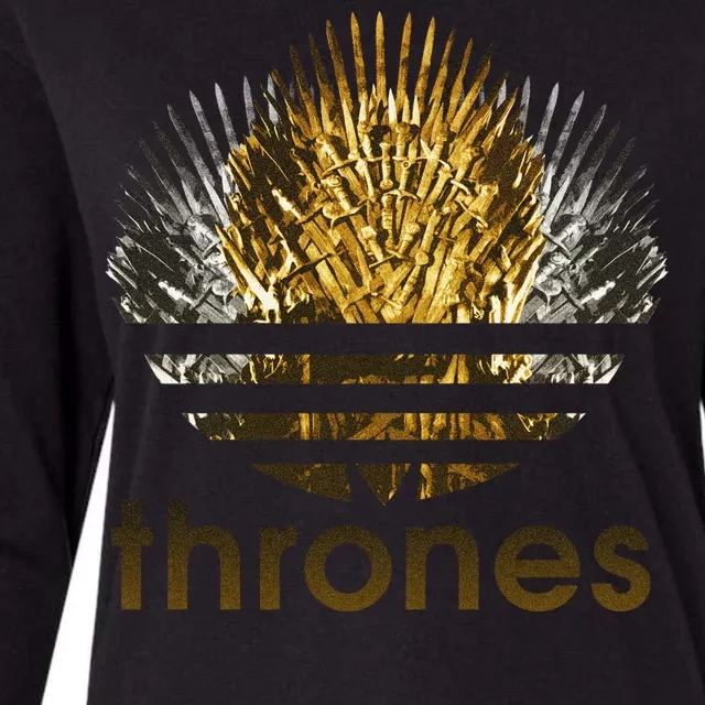 Thrones Logo Womens Cotton Relaxed Long Sleeve T-Shirt