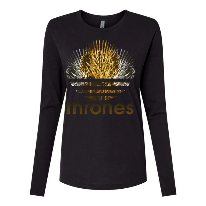 Thrones Logo Womens Cotton Relaxed Long Sleeve T-Shirt