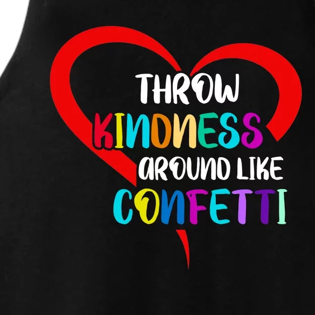 Throw Kindness Around Like Confetti Ladies Tri-Blend Wicking Tank