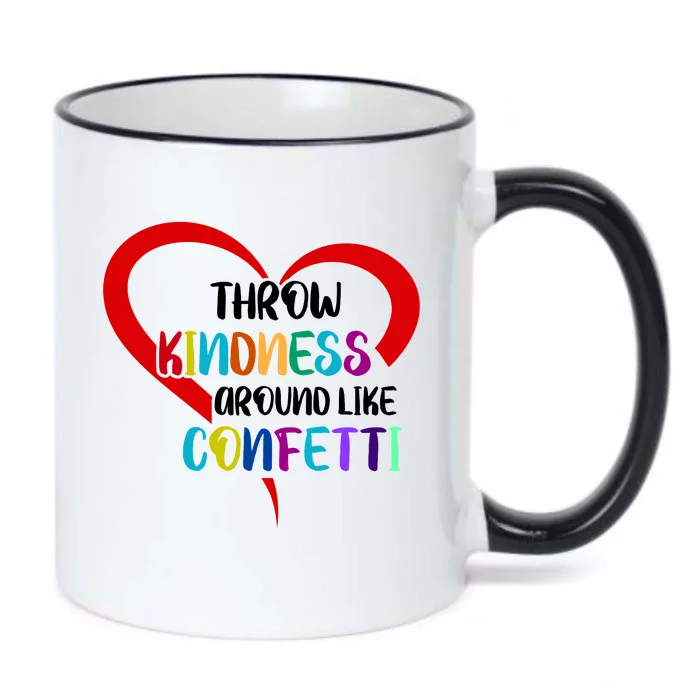 Throw Kindness Around Like Confetti Black Color Changing Mug