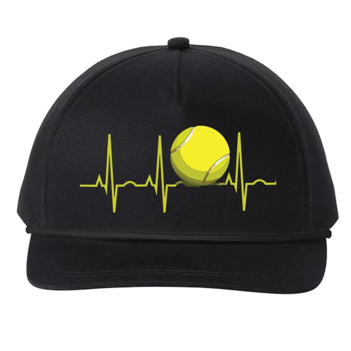 Tennis Heartbeat Shirts Tennis For Players & Coaches Snapback Five-Panel Rope Hat