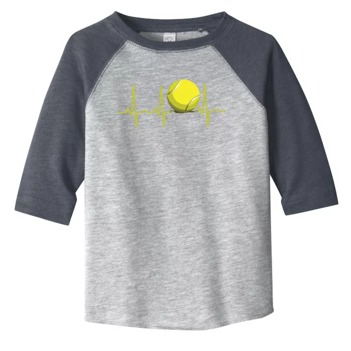 Tennis Heartbeat Shirts Tennis For Players & Coaches Toddler Fine Jersey T-Shirt