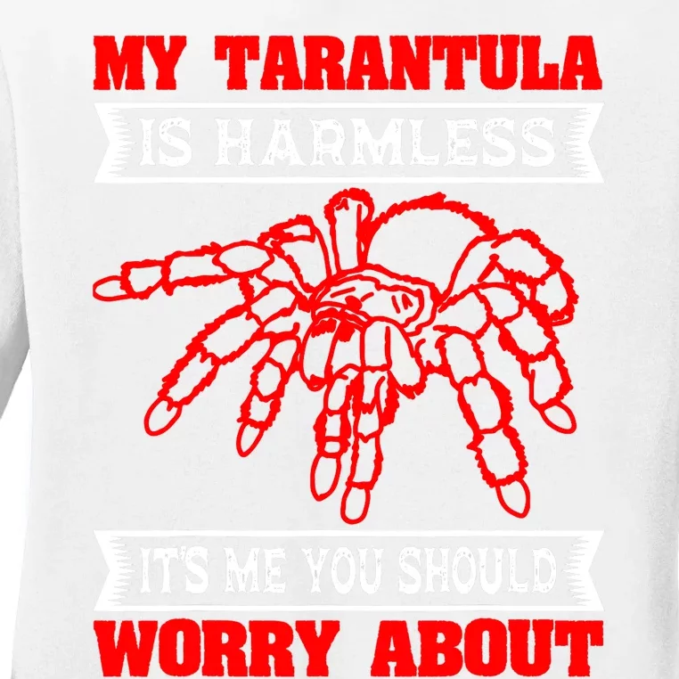 Tarantula Hairy Spiders Arachnid Entomophile Entomologist Ladies Long Sleeve Shirt