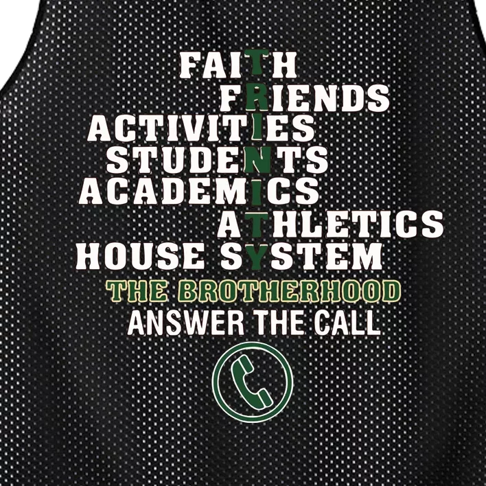 Trinity High School Faith Friends Activities Students Academics Athletics House Mesh Reversible Basketball Jersey Tank