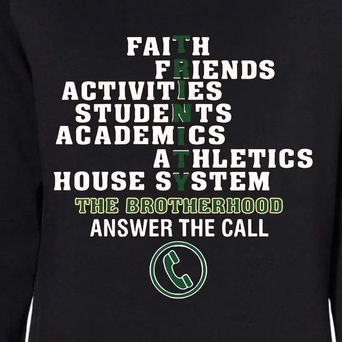 Trinity High School Faith Friends Activities Students Academics Athletics House Womens California Wash Sweatshirt