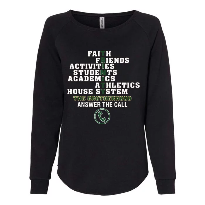 Trinity High School Faith Friends Activities Students Academics Athletics House Womens California Wash Sweatshirt