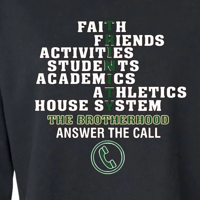 Trinity High School Faith Friends Activities Students Academics Athletics House Cropped Pullover Crew