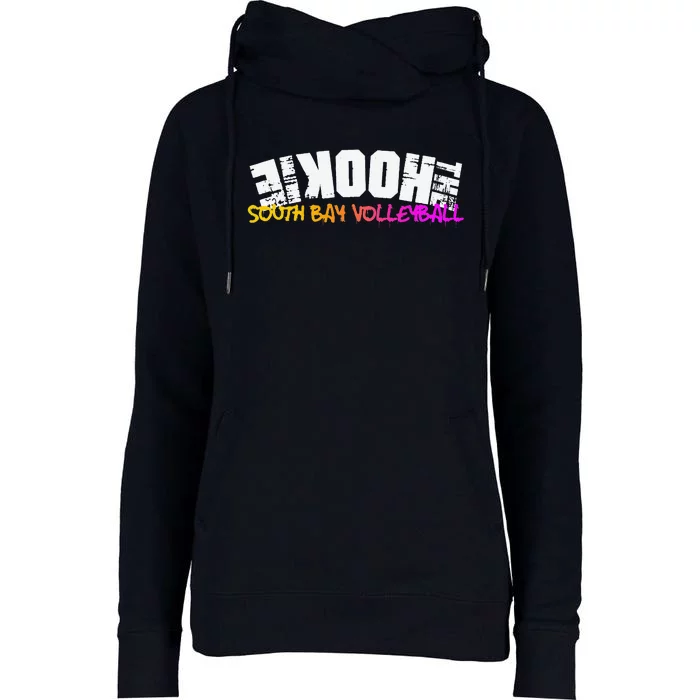 The Hookie South Bay Volleyball Womens Funnel Neck Pullover Hood