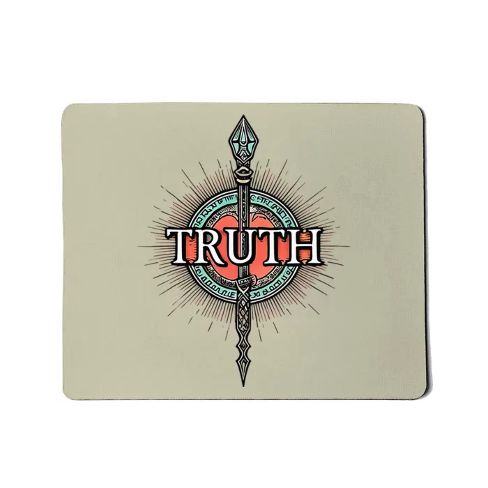 Truth Honesty Spirituality Politics Meditation Love God Mousepad