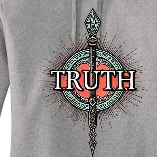 Truth Honesty Spirituality Politics Meditation Love God Women's Pullover Hoodie