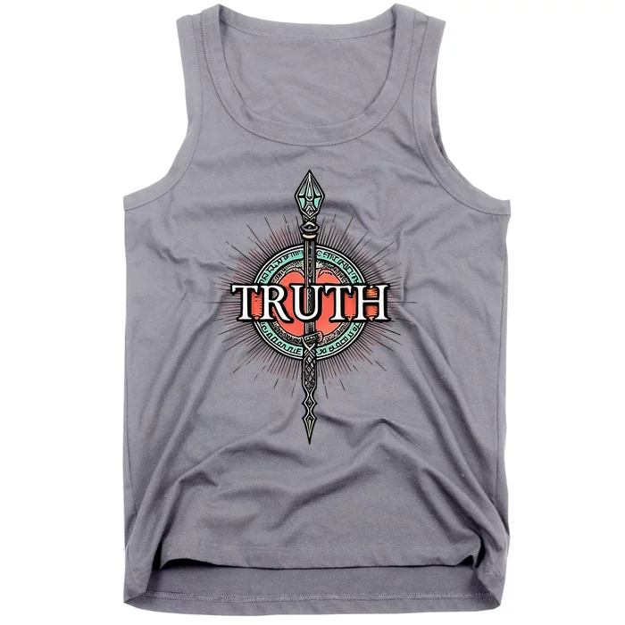 Truth Honesty Spirituality Politics Meditation Love God Tank Top