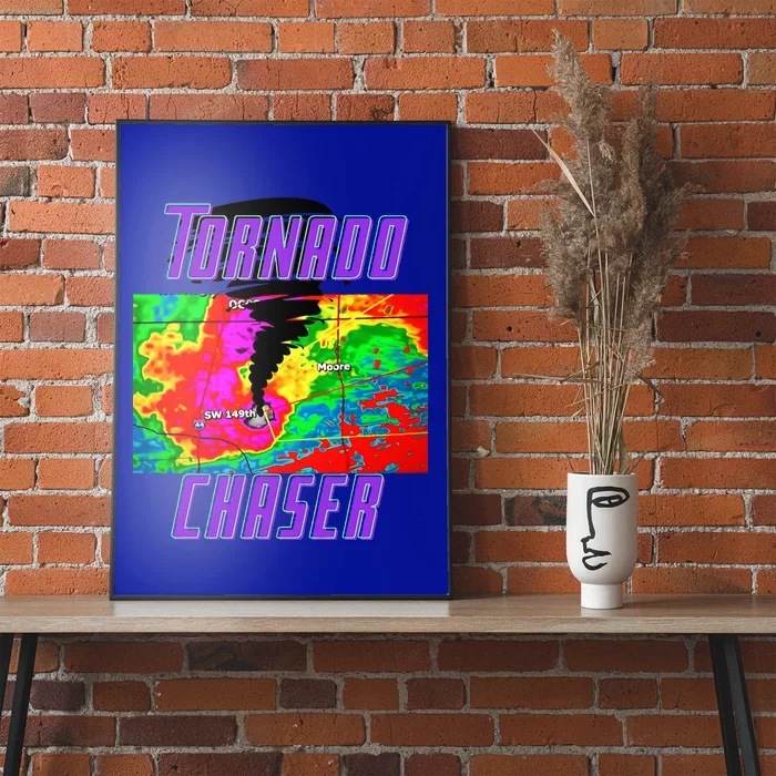 Tornado Hunter Storm Chaser Chasing Tornados F5 Map Poster