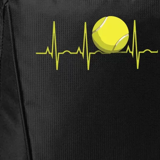 Tennis Heartbeat Shirts Tennis For Players Coaches City Backpack