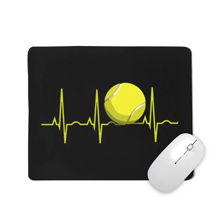 Tennis Heartbeat Shirts Tennis For Players Coaches Mousepad