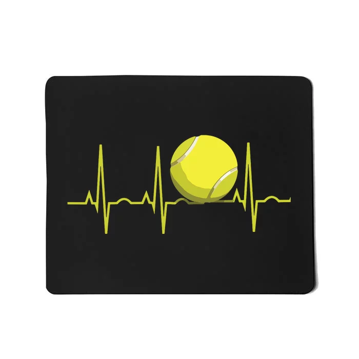 Tennis Heartbeat Shirts Tennis For Players Coaches Mousepad