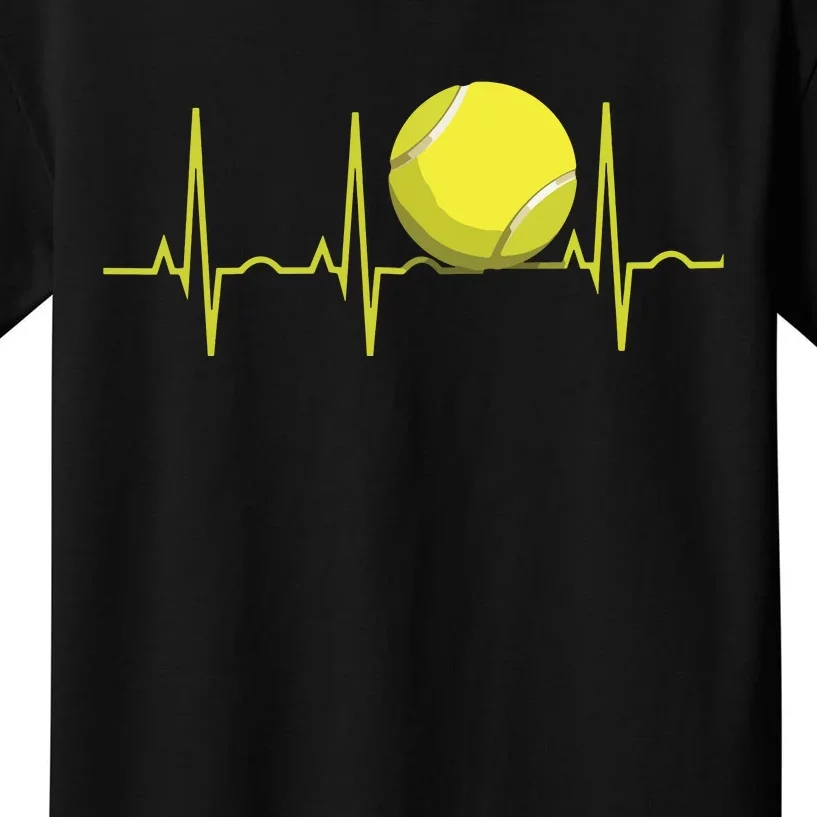 Tennis Heartbeat Shirts Tennis For Players Coaches Kids T-Shirt