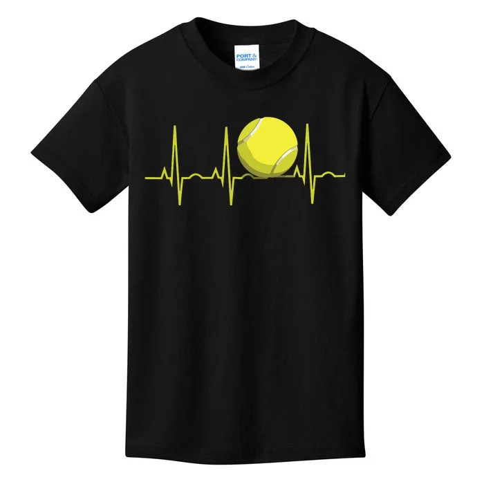 Tennis Heartbeat Shirts Tennis For Players Coaches Kids T-Shirt