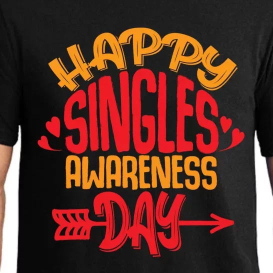 This Happy Single Awareness Day Gift Funny Anti Valentine's Day Gift Pajama Set