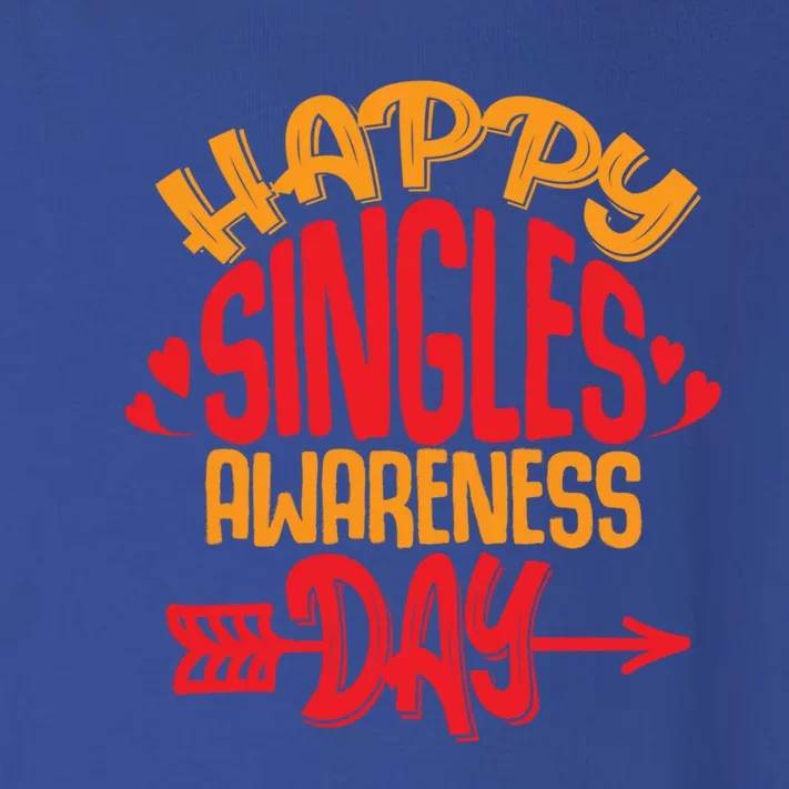 This Happy Single Awareness Day Gift Funny Anti Valentine's Day Gift Toddler Long Sleeve Shirt