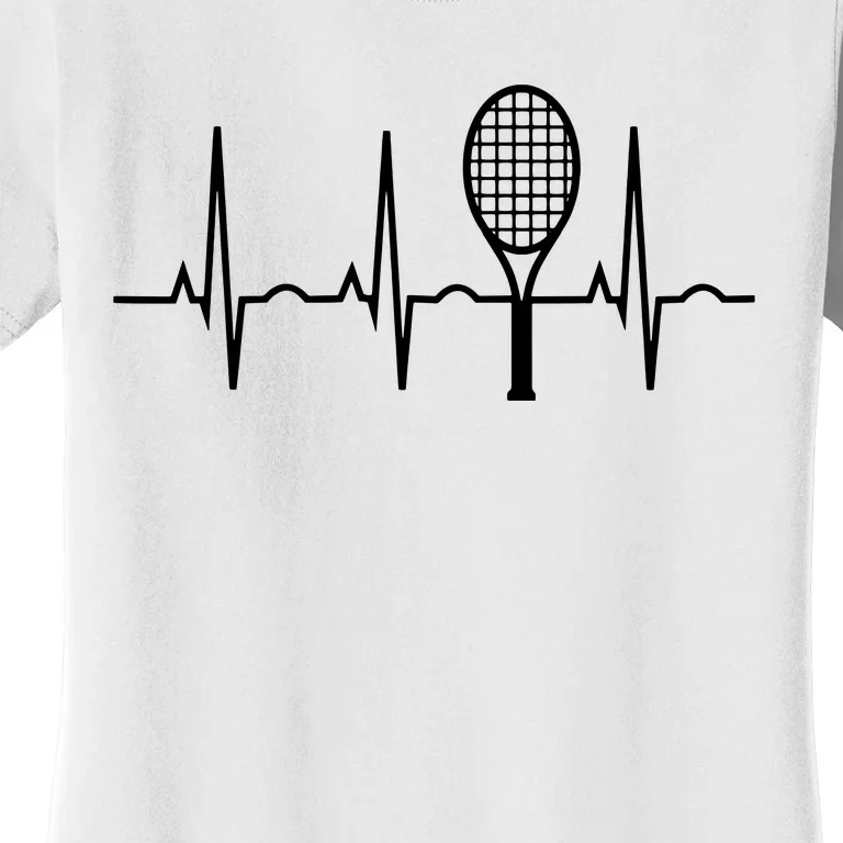 Tennis Heartbeat Shirts Best Tennis Gift For Players Fans Women's T-Shirt