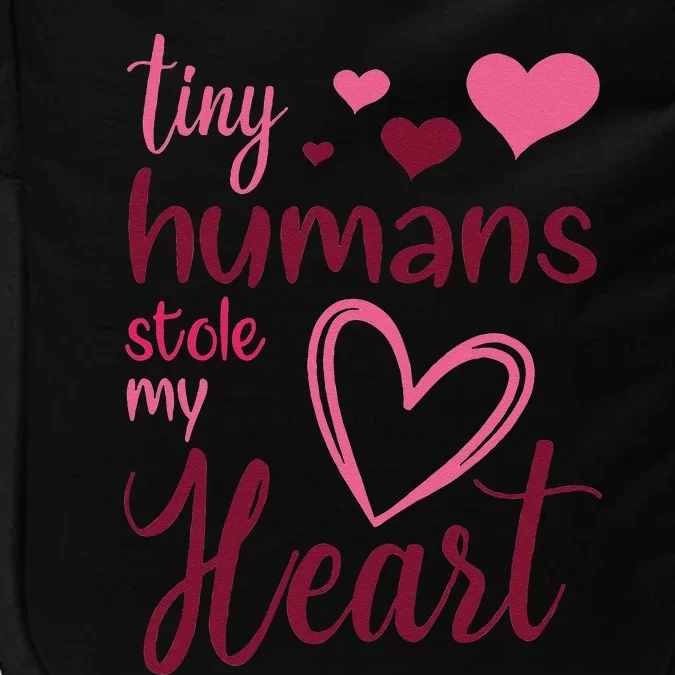 Tiny Humans Stole My Heart Valentine's Day NICU Nurse Love Impact Tech Backpack