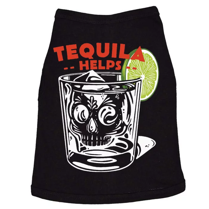 Tequila Helps Skull Margarita Doggie Tank