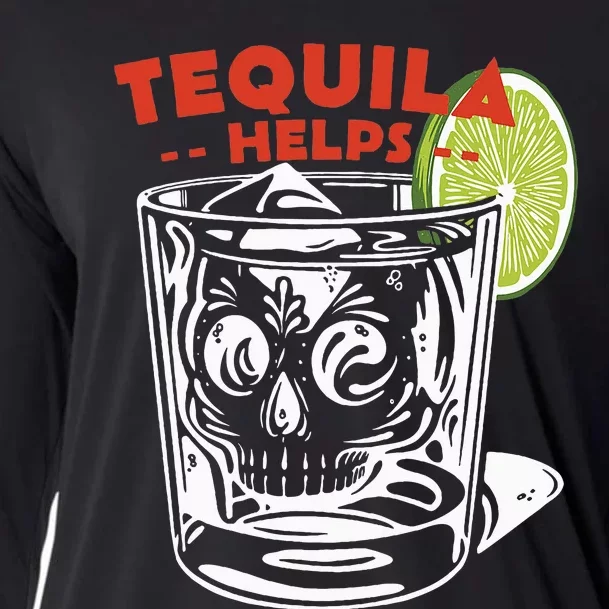 Tequila Helps Skull Margarita Cooling Performance Long Sleeve Crew