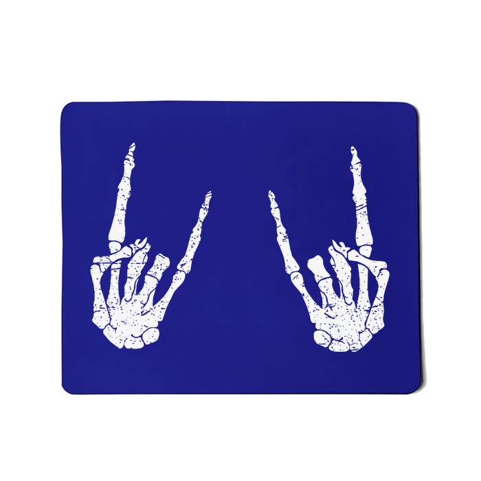 Trendy Halloween Skeleton Rocker Graphic Costume Mousepad