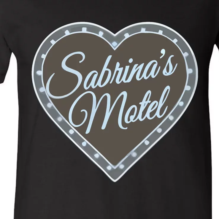 The Honeymoon Shoppe SabrinaS Motel V-Neck T-Shirt