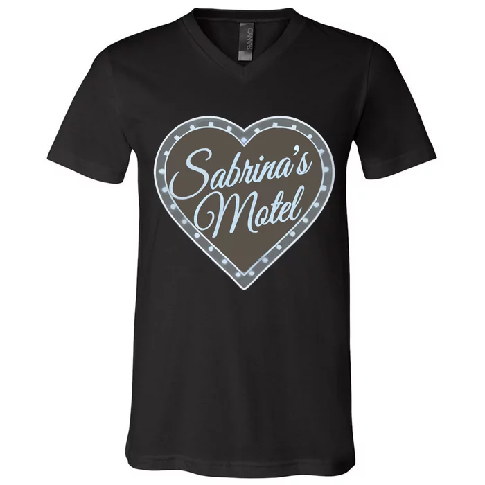 The Honeymoon Shoppe SabrinaS Motel V-Neck T-Shirt