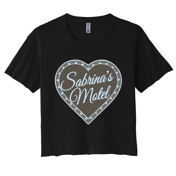 The Honeymoon Shoppe SabrinaS Motel Women's Crop Top Tee