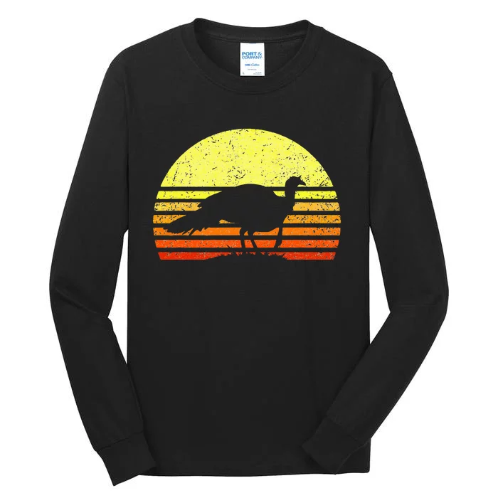 Turkey Hunting Sunset Upland Bird Hunter Thanksgiving Tall Long Sleeve T-Shirt