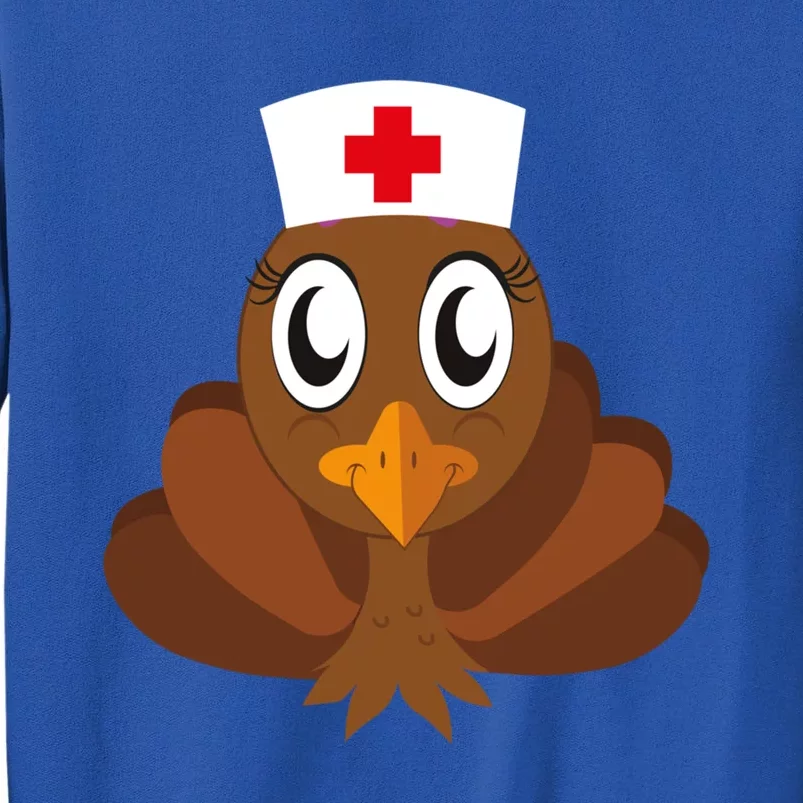 Thanksgiving Holiday Scrubs Top Fall Turkey Nurse Cool Gift Tall Sweatshirt