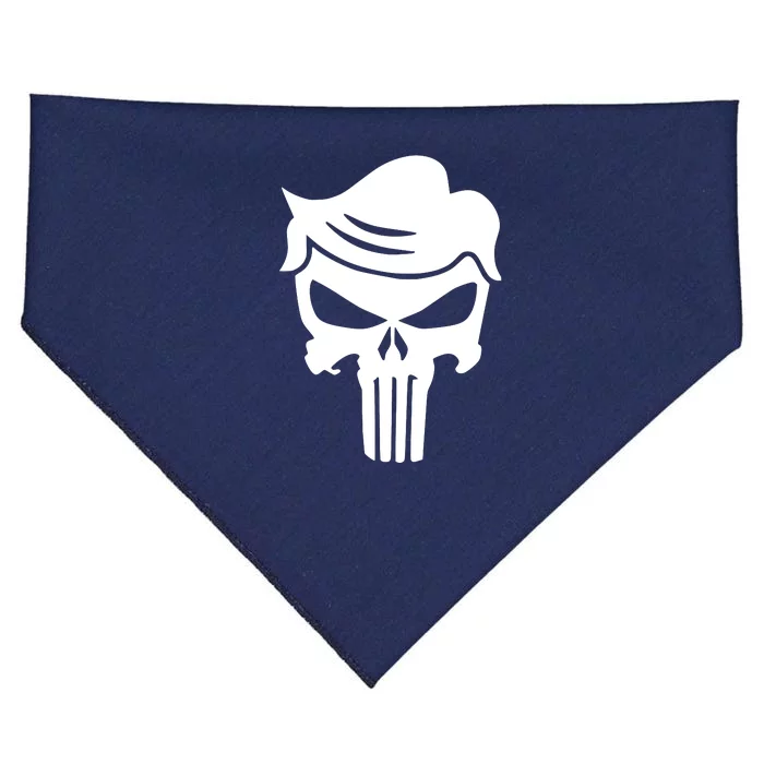 Trump Hair Skull USA-Made Doggie Bandana