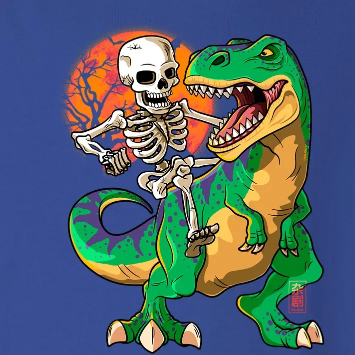 TRex Halloween Skeleton Dinosaur T Rex Funny Gift Toddler Long Sleeve Shirt