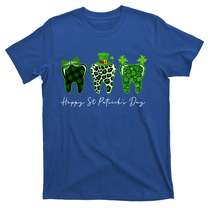 Teeth Happy St Patricks Day For Dentist Dental Holiday Funny Gift T-Shirt