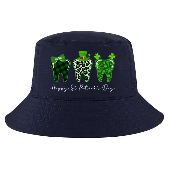 Teeth Happy St Patricks Day For Dentist Dental Holiday Funny Gift Cool Comfort Performance Bucket Hat