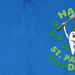 Tooth Happy St Patricks Day Dentist Funny Gift Softstyle Adult Sport Polo